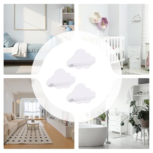 Étagères flottantes nuage rangement mural esthétique et présentoir - 6