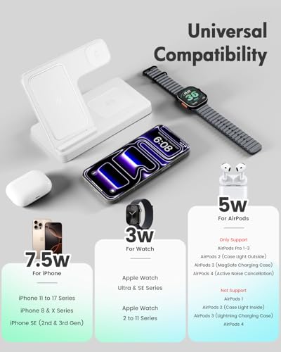 GETPALS 3-in-1 Wireless Charging Stand (Qi, 15.5W) — view 2
