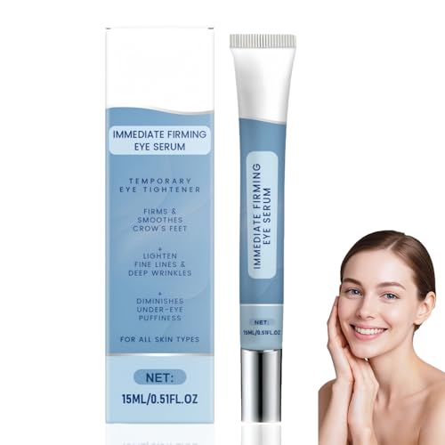 Instant Firming Eye Cream, Anti-Aging Under Eye Serum, Hydrating Eye Cream for Dark Circles and Puffy Eyes, Visibly Reduces Bags & Fine Lines, Rapid Reduction Wrinkle Remover for Eyes #15ml