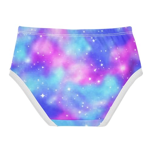 Bright Girls Underwear Toddler 2t Cotton Cute Panties Girl Galaxy Rainbow Clouds Blue Pink Briefs Undies Kids2