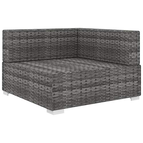 Canapé d'angle en rotin synthétique pour aménager les petits espaces extérieurs - 2