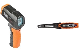 Klein Tools IR1 Infrared Thermometer, Digital Laser Gun, Non-Contact Thermometer with a...