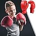 Worparsen Punching Gloves Kids Boxing 1 Pair Faux Leather Professional Training Muay Thai Sparring Fighting Heavy Bag Adults Mitts Hands Kid