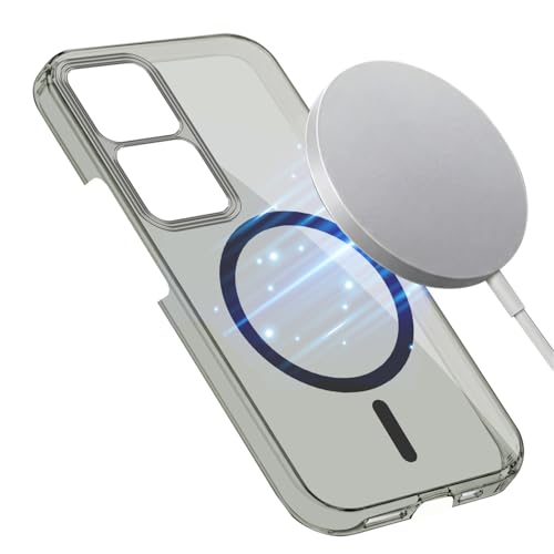 Image of Jkobi Lifetime Anti-Yellow MagSafe Compatible Clear Back Cover Case for Vivo V30 | Vivo V30 Pro 5G (Sleek Hard Crystal | Shockproof and Camera Protection)