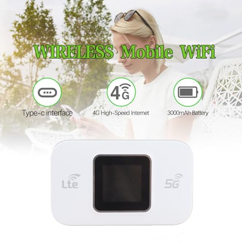 Image of Generic Portable 4G LTE WiFi Router 300Mbps High Speed Color Screen 4G Mobile WiFi Modem for Phone Computer Tablet