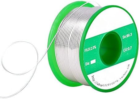Yakamoz 0.3mm Lead Free Solder Wire Sn99.3 Cu0.7 with 2% Flux Rosin Core for Electrical Soldering 90g/ 0.3lb