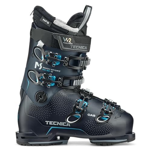 Tecnica Mach Sport HV 85 W All Mountain/Sport Performance Women's Downhill Ski Boot (Ink Blue, 26.5)