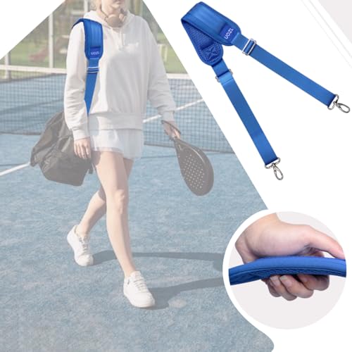 Image of 59 Inch Shoulder Straps, Soft with Ultra-Thick Fixed Shoulder Pad, Two Way Independently Adjustable Buckle Replacement Straps for Laptop Bag Messenger Bag Tool Bag Luggage,Blue