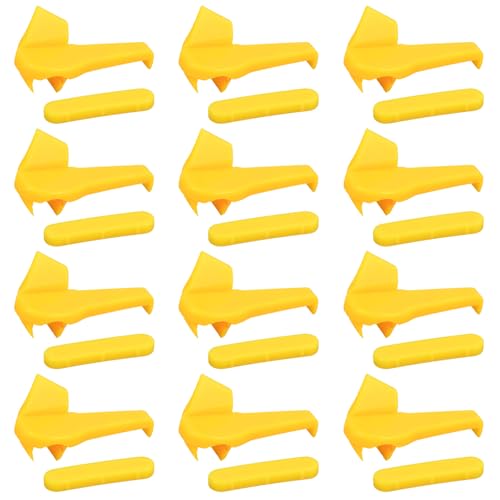 Penitue 12 Sets Tire Machine Rim Protector Tire Changer Duck Head Plastic Inserts Wheel Side Guard for Mount Demount Head Tyre Repair Tool Parts Accessories