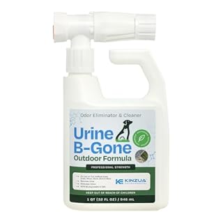 KINZUA ENVIRONMENTAL Urine B-Gone OD Professional Pet Urine Enzyme Cleaner, Pet Yard Odor Eliminator for Artificial Grass, Concrete & More, 32 fl oz