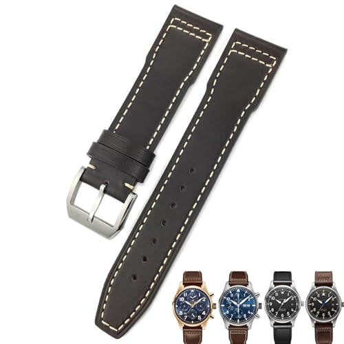 Bracelet montre cuir vachette 21mm pour remplacer un bracelet usé IWC