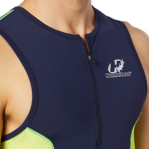 Hammerhead HH3-Short Distance, Top Triathlon, Homens, Marinho/Amarelo/Verde, G