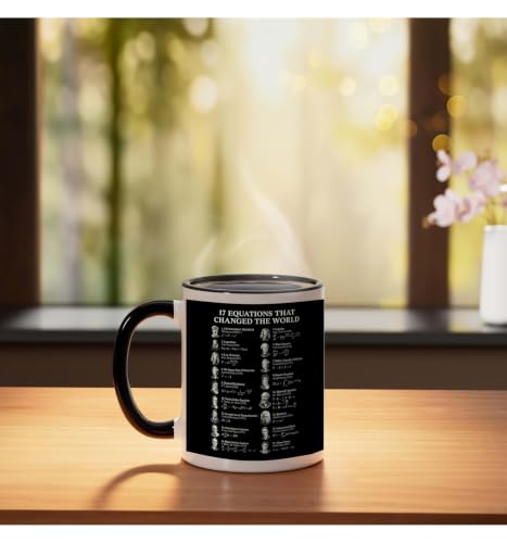 Taza Cerámica Ciencia Física Historia 11oz Negro/Blanco miniatura 3