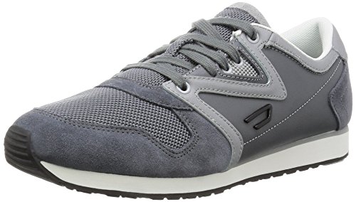 Diesel Men's Black Jake E-boojik Fashion Sneaker, Castlerock/Mineral Gray, 11 M US