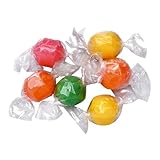 YANKEETRADERS Assorted Sour Balls Hard Candy, 5 Fruit Flavors, Individually Wrapped, 3 Pound Bulk Bag