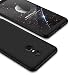 Produktbild JMGoodstore Hülle Kompatibel Xiaomi Redmi 5 Plus,+Panzerglas Displayschutzfolie,3 in 1 Ultra Dünn 360 Full Body Anti-Kratzer Hart PC Skin Glatte Rückseite Bumper Schwarz