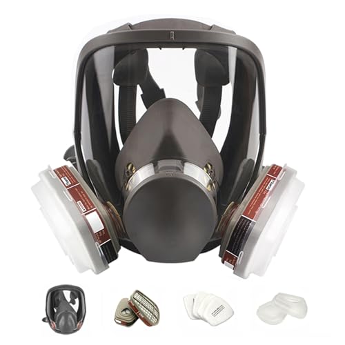 MOARON Full Face Cover, Organic Vapor Gas Cover, Wide Field of View, Widely Used in Painting, Machine Polishing, Welding and Other Work Protection