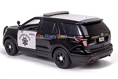 Motormax 1/24 Chp California Highway Patrol B&W Ford Pi Utility Police Suv #TOP4