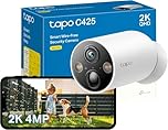 TP-Link Tapo Wire-Free MagCam, Indoor/Outdoor 2K Battery Powered WiFi Security Camera, Wireless Magnetic Mount, Starlight Color Night Vision, Person/Pet/Vehicle Detection, No Hub Required (Tapo C425)