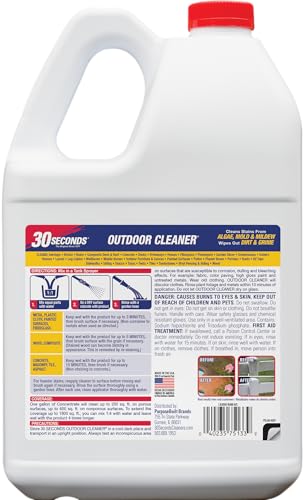 30 SECONDS Outdoor Cleaner Concentrate, 1.3 Gallon - Thumbnail 2