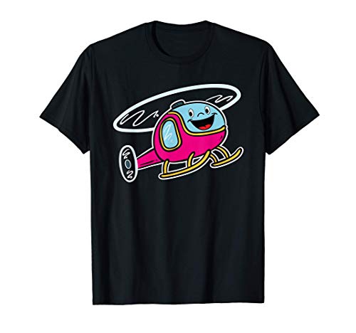 Le petit hélicoptère violet qui rit est heureux T-Shirt