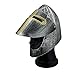 MILERUN Plastic Medieval Crusader Knight Helmet Costume Accessory for Battle Play Halloween Cosplay LARP Silver