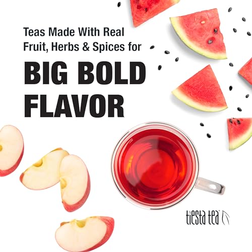 Image of Tiesta Tea - Chunky Watermelon, Loose Leaf, Sweet Watermelon Herbal Tea, Premium Non-Caffeinated Blend, Make Hot or Iced, Brews Up to 25 Cups, 2 Ounce Resealable Pouch