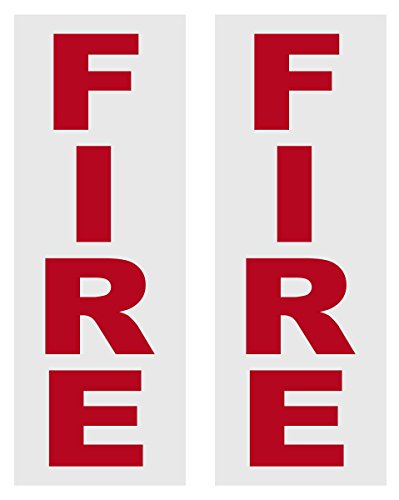 Fire Alarm Box Reflective Decals (Package of 2)