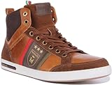 Pantofola d'Oro Ravenna Uomo Mid Men's Lace Up Leather Trainers (Brown, US 10)