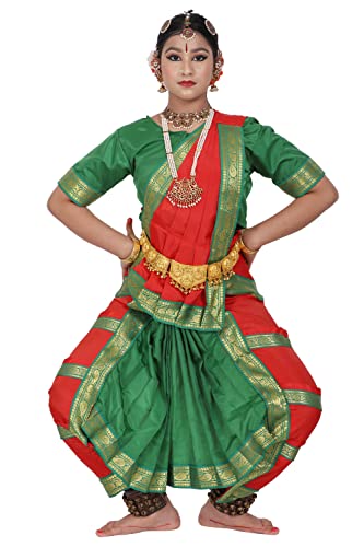The Dance Bible Bharatanatyam Dance Costume Dress for Girls in Re...