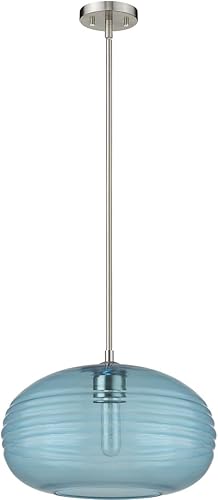 Miniatura 6 de Z-Lite 1 Colgante de Luz 487P14-BN, Níquel, 14" Redondo