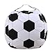 Silla Tipo Puff Para Videojuegos 18 26 38 Peluche De Almacenamiento De Animales Bean Bag Silla Niños Extra Grande Rugby Beanbag Cover Peluches Organizador Para Asiento De Niño-Fútbol De 18 Pulgad