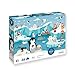 Produktbild Calypto 3907601 Polar, 36 Puzzle mit Soft-Touch, Kinderpuzzle mit großen Teilen und samtiger Oberfläche inkl. Puzzleposter, für Kinder ab 4 Jahren, Eisbär, Pinguin, Mehrfarbig