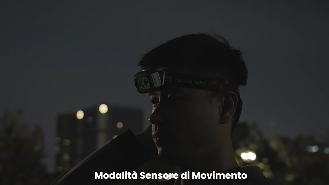 Torcia Frontale ISEYOU Ricaricabile LED - 1200mAh, Impermeabile IPX4, Sensore Movimento, Luce Rossa - Foto 4