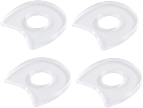 4 hojas de almohadillas de gel en forma de U para callos cojines de callos para dedos y pies, almohadillas adhesivas para callos de maíz y dolores
