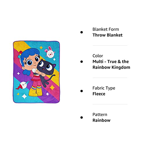 Jay Franco True And The Rainbow Kingdom Best Friends Throw Blanket - Measures 46 X 60 Inches, Kids Bedding - Fade Resistant Super Soft Fleece #TOP6