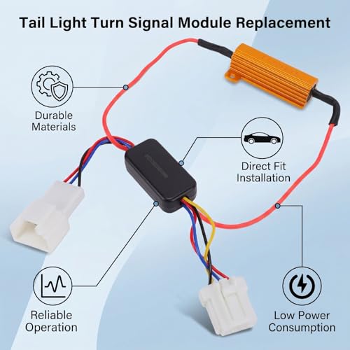 Módulo LED de giro trasero Ejoyous de 8V-20V para luces de coches de 2014 a 2017 4