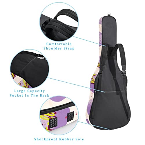 Housse de protection rembourrée pour guitare acoustique classique Motif camouflage, Multicolore 06, 42.9×16.9×4.7 in… - Les Beatles, Paul McCartney, John Lennon, RIngo Starr, George Harrison Housse de protection rembourrée pour guitare acoustique classique Motif camouflage, Multicolore 06, 42.9x16.9x4.7 in… – Image 4