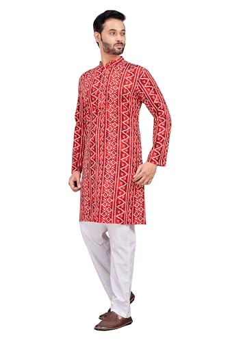 Image of Studio Shringaar Men's Polyester Relaxed Fit Straight Kurta
