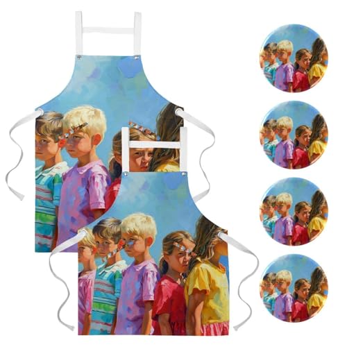 Tablier de cuisine pour homme et femme idéal pour préparer les repas en famille au quotidien