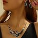 Mycitta Vintage Chunky Statement Jewelry Set Retro Leaf Floral Geometric Bohemian Boho Bib Necklace Earring Set Fashion Costume Jewelry for Women Girls Wedding Party Prom Unique Gift, Resin, Cubic
