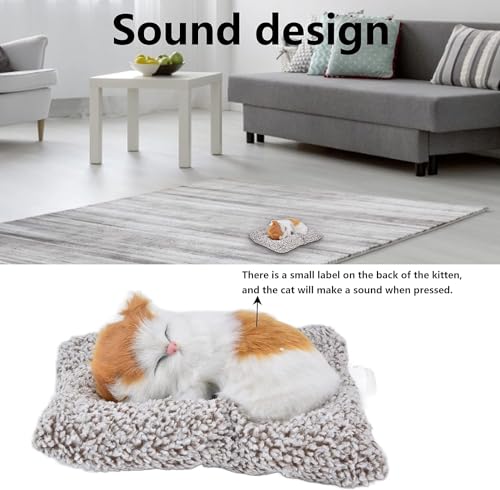 Ayush International Soft Sleeping Cat Plush Toy for Kids | Realistic Cat Sounds on Press | Cuddly Stuffed Animal Fur Toy Ayush International Soft Sleeping Cat Plush Toy for Kids | Realistic Cat Sounds on Press | Cuddly Stuffed Animal Fur Toy