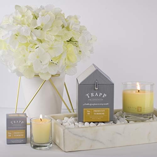 Trapp Signature Home Collection No. 8 Fresh Cut Tuberose Poured Scented Candle, 7-Ounce