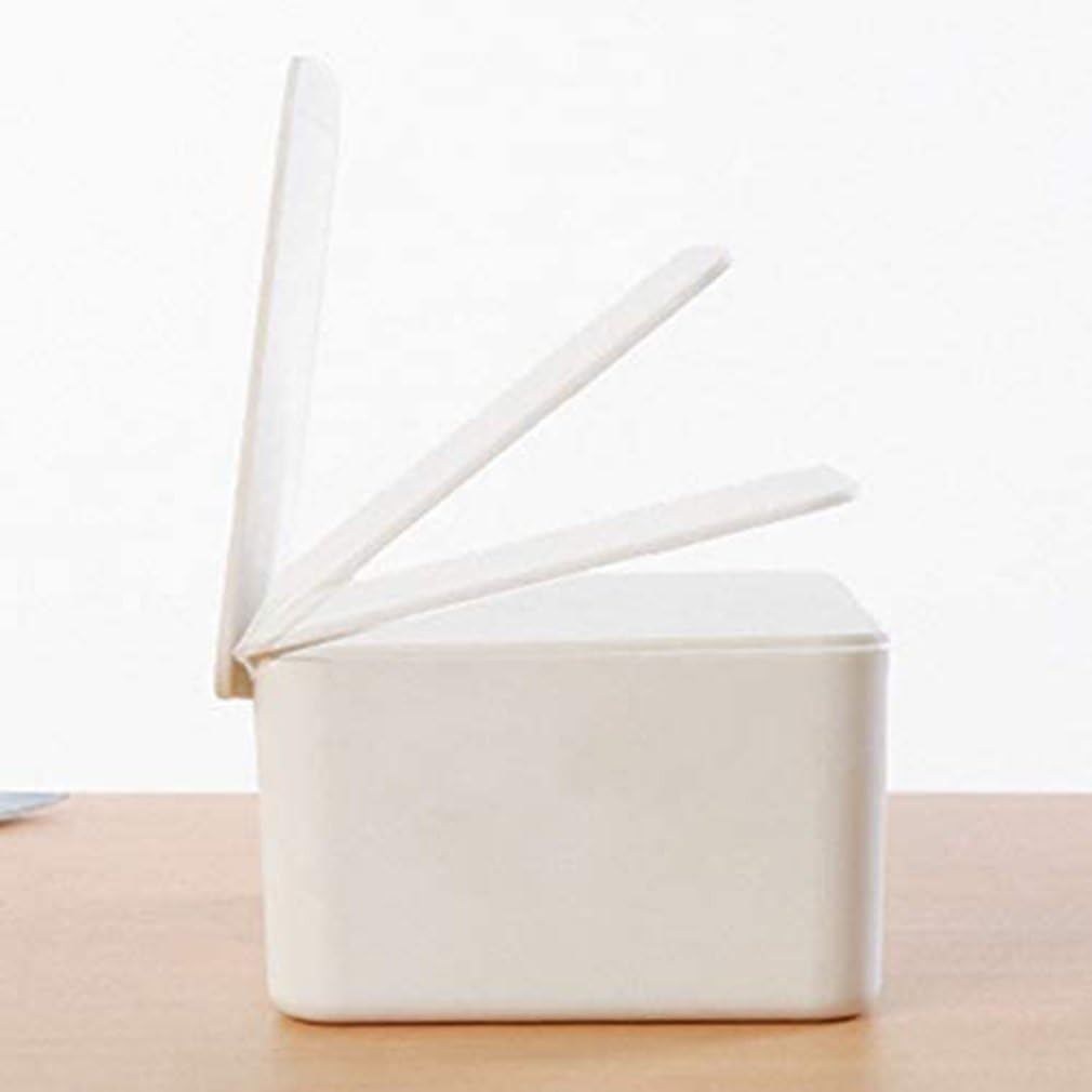 Caja de Almacenamiento de toallitas húmedas a Prueba de Polvo con Tapa, Caja de Almacenamiento de pañuelos de Escritorio for el hogar, dispensador de toallitas húmedas portátil