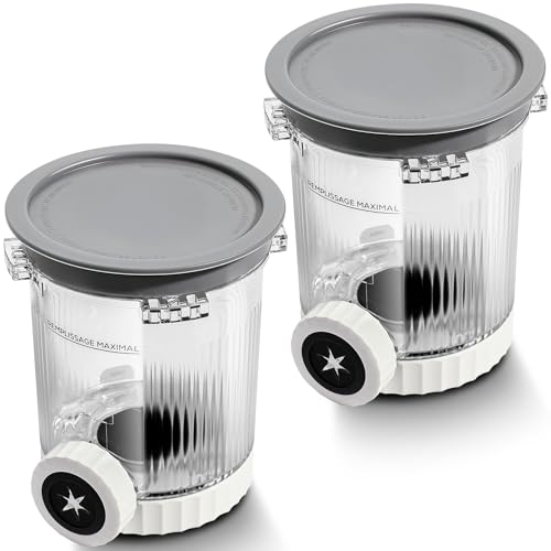 Image of 2 Pack Swirl Ice Creami Makers Pints and Lids,NC700 Makers Containers Cups creami accessories Compatible with Ninja Swirl Ice Cream NC700 NC701 Series & Soft Serve Makers,Dishwasher Safe