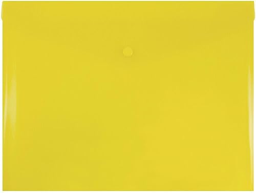 Miniatura 11 de JAM PAPER Sobres de plástico con cierre a presión, folleto de cartas, 9 3/4 x 13 pulgadas, cuadrícula gris ahumado, paquete de 12