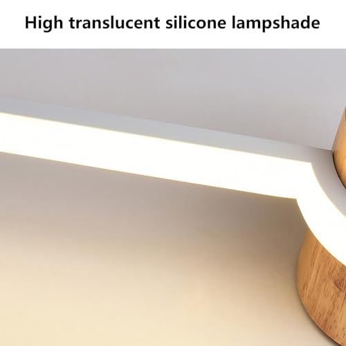 Aplique lineal de interior de aluminio y madera con acabado de lujo 4