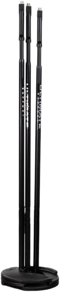 Ultimate Support MC-77B Live Retro Mic Stands w/One-Handed Height Adjustment and Stackable Weighted Base