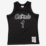 Mitchell & Ness Penny Hardaway #1 Orlando Magic White Logo Swingman NBA Trikot Schwarz