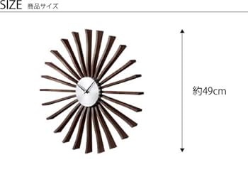 GEORGE NELSON ジョージ・ネルソン  Flutter Clock George Nelson Design flutter clock Wall Clock wood grain | eBay